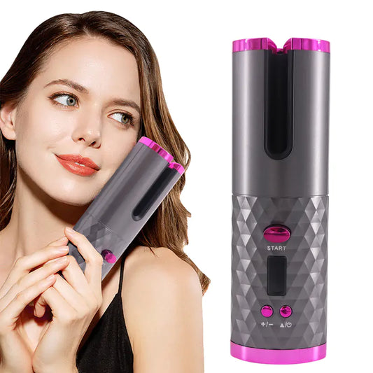 Cordless Rotating Curling Iron