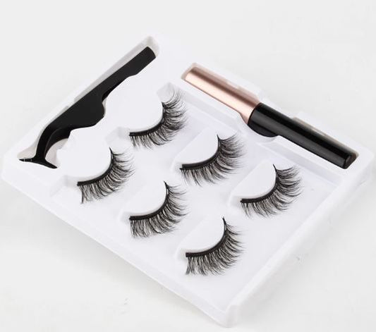 3D Magnetic False Eyelashes: