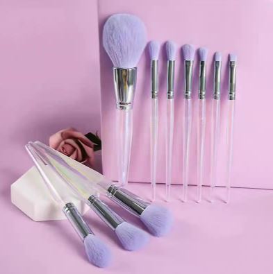 10-Piece Purple Makeup Brush Set